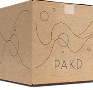 Kraft shipping box with brand print